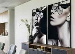 Coco Maison Fotoschilderij Mysterious B 90x140cm Antraciet