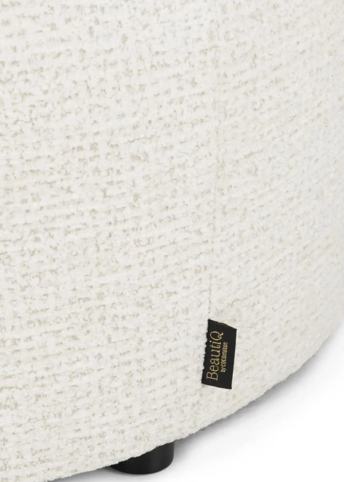 Coco Maison Poef Beautiq Chic Crème Ø80cm
