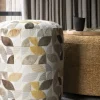 Coco Maison Poef Beautiq Chic Okergeel Ø80cm