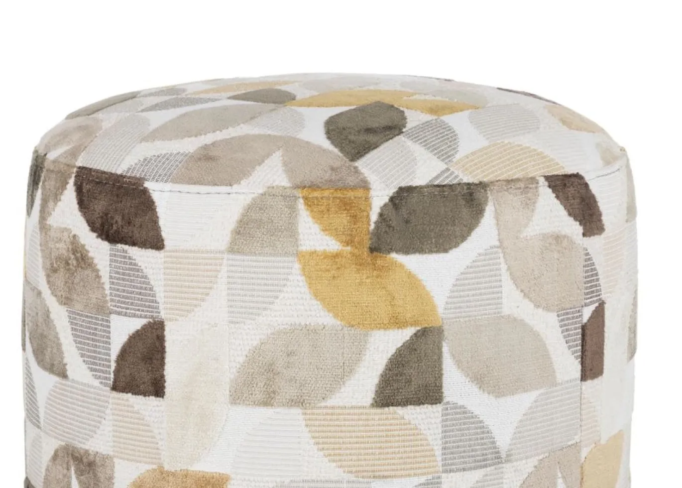 Coco Maison Poef Beautiq Elite Crème Ø42cm
