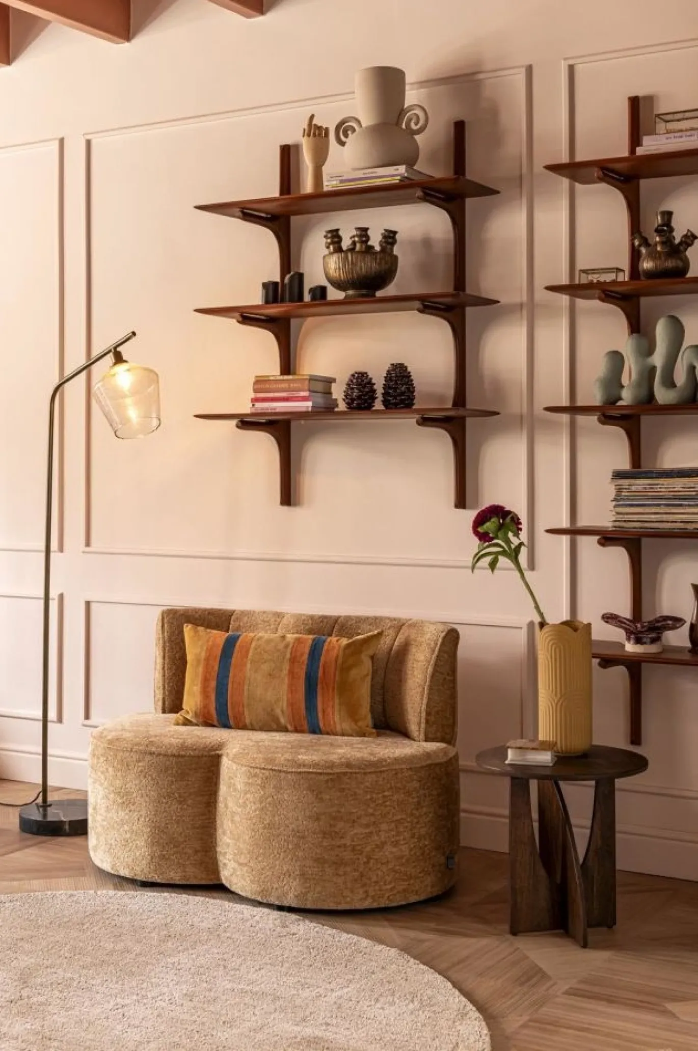 Coco Maison Salontafel Soy Bruin Ø45cm