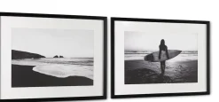 Coco Maison Schilderij Chill Waves Set van 2 60x80cm Zwart