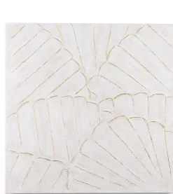 Coco Maison Schilderij Clover 100x100cm Wit