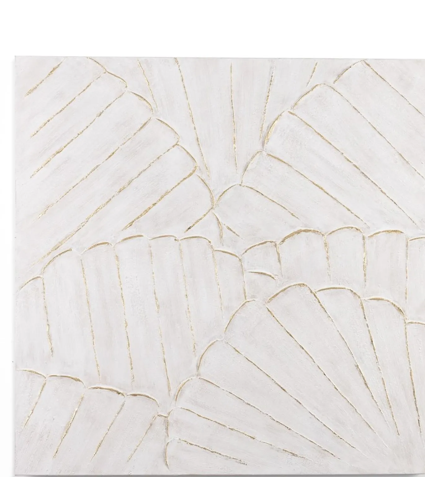 Coco Maison Schilderij Clover 100x100cm Wit
