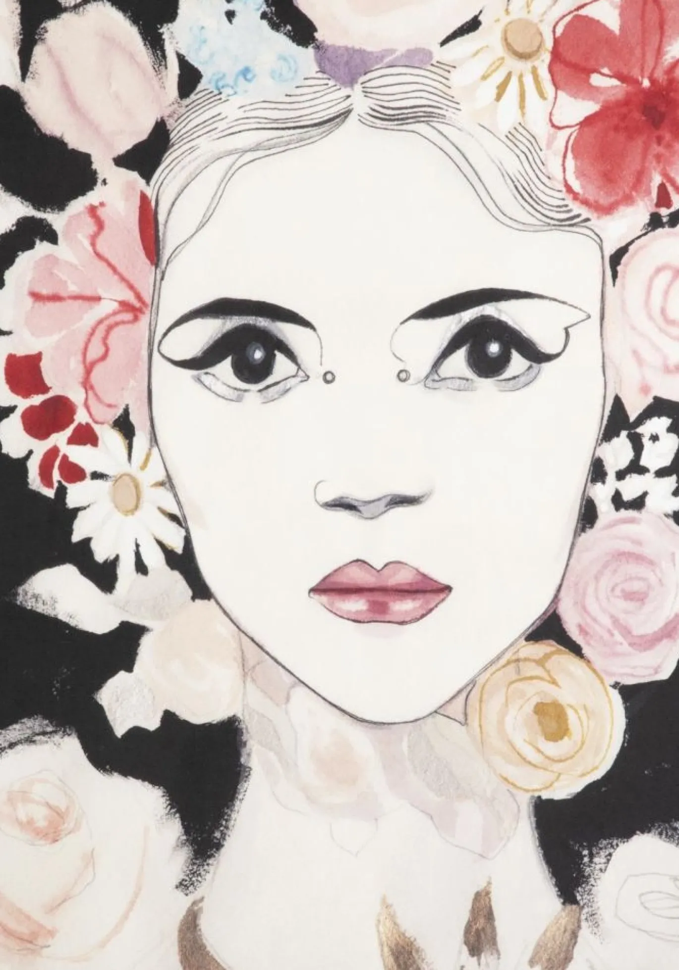 Coco Maison Schilderij Dior Flower 120x180cm