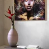 Coco Maison Schilderij Graffity Lady 120x80cm