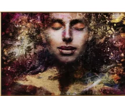 Coco Maison Schilderij Graffity Lady 120x80cm