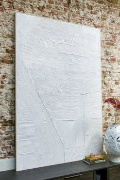 Coco Maison Schilderij Master Strokes 120x180cm Wit