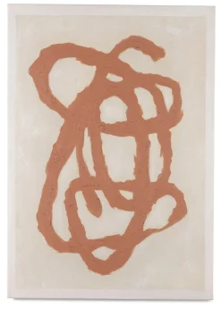 Coco Maison Schilderij Organic Abstract Set van 2 70x100cm Oranje