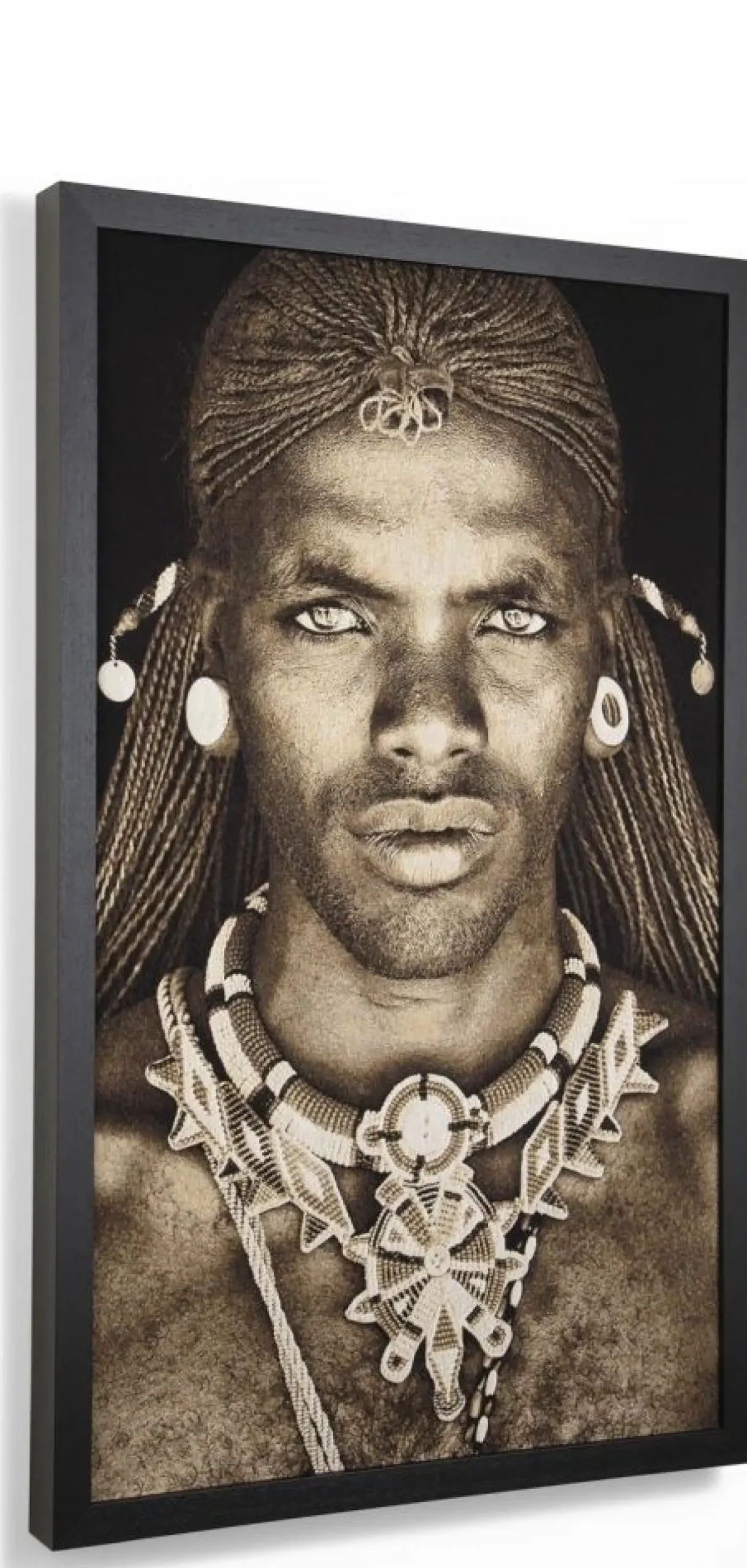 Coco Maison Schilderij Samburu Warrior 75x125cm