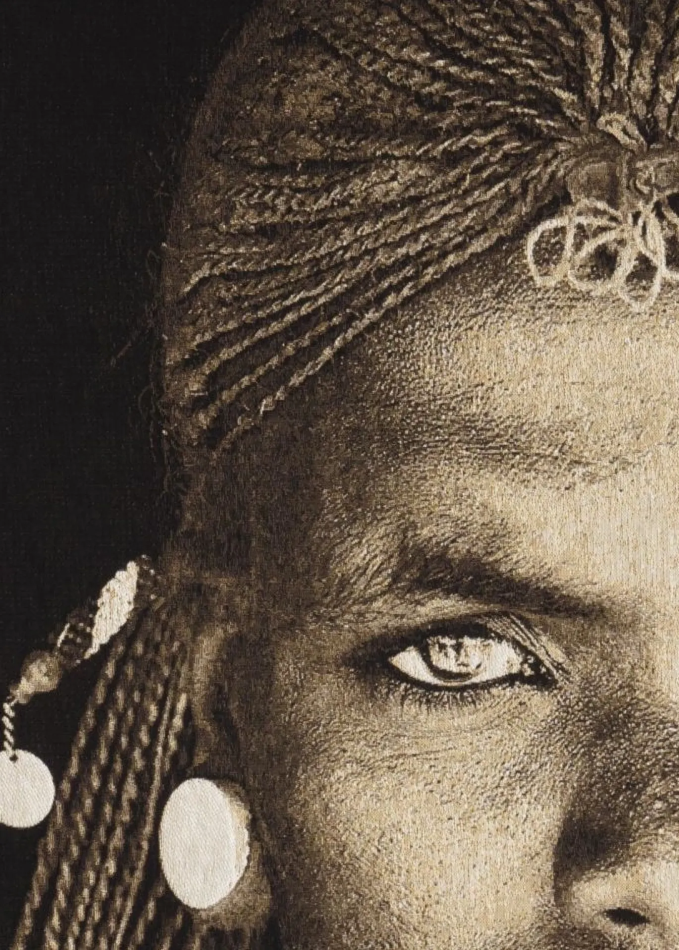 Coco Maison Schilderij Samburu Warrior 75x125cm