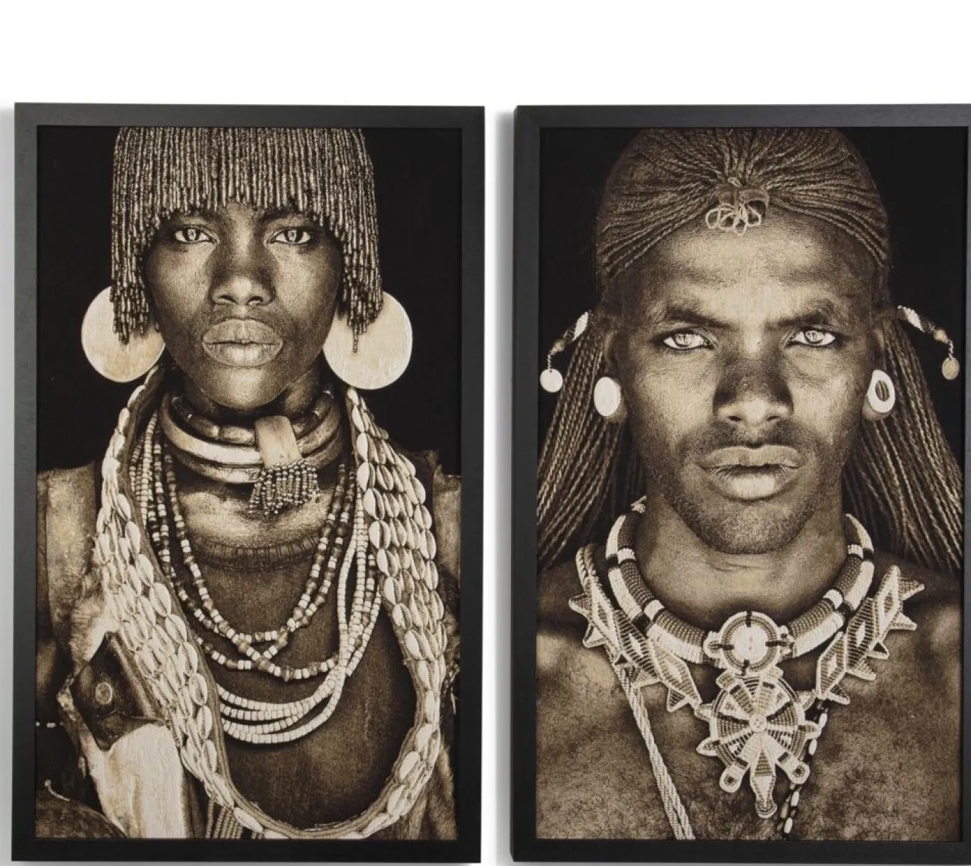 Coco Maison Schilderij Samburu Warrior 75x125cm