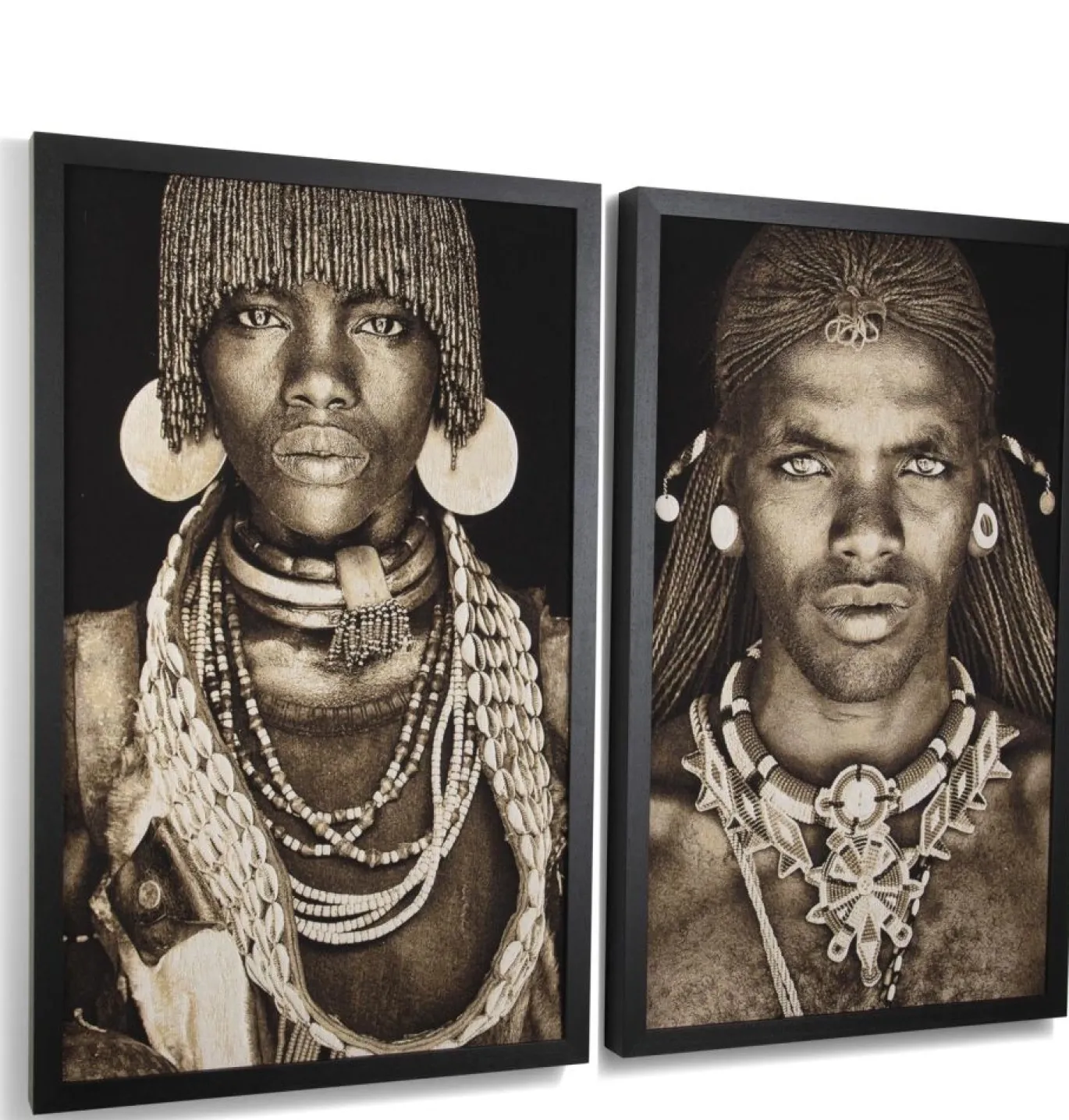 Coco Maison Schilderij Samburu Warrior 75x125cm