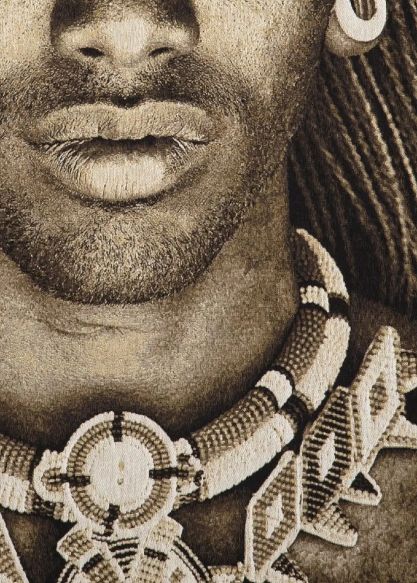 Coco Maison Schilderij Samburu Warrior 75x125cm