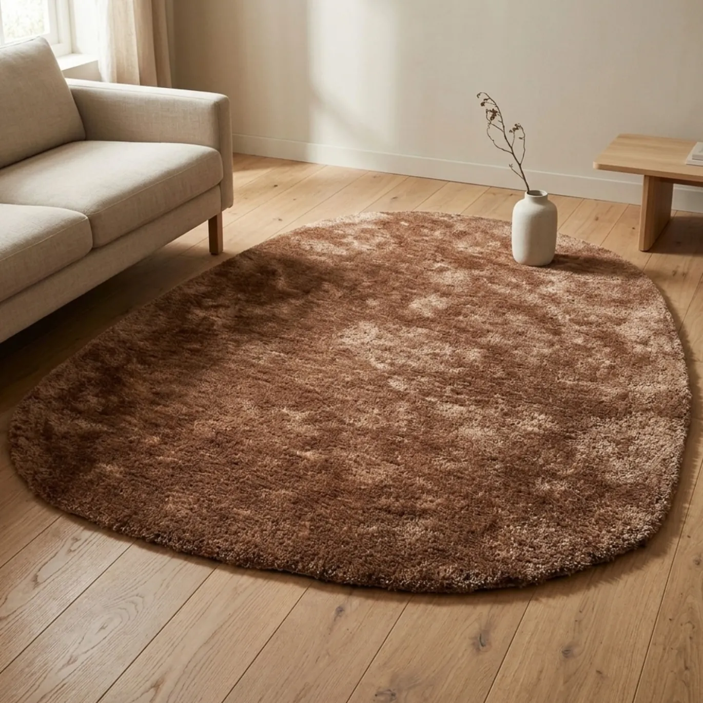 Coco Maison Vloerkleed Timeless Arawood Koper 220x300cm