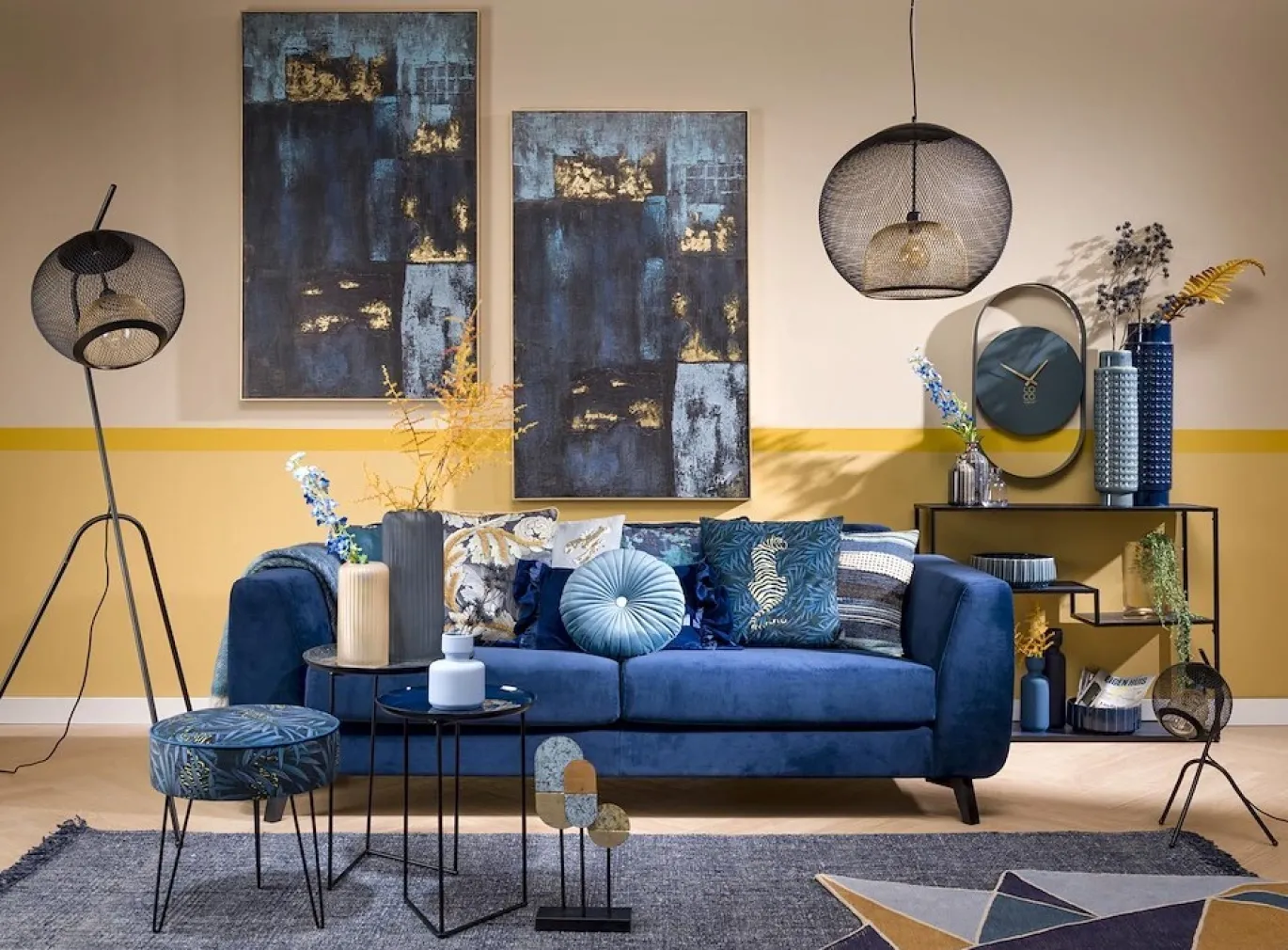 Coco Maison Vloerlamp Marco 1-Lichts Zwart
