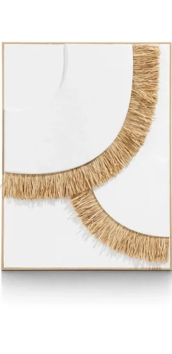 Coco Maison Wanddecoratie Frills 3D 60x80cm Wit
