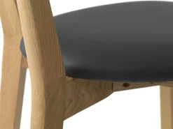 Counter Stoel Pero Zwart/Naturel Eiken - Giga Living