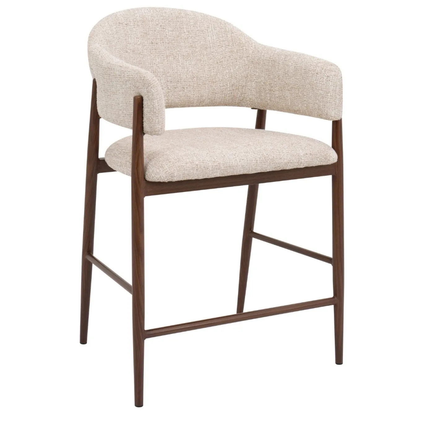 DÉJA Barkruk Dénia Beige/Walnoot
