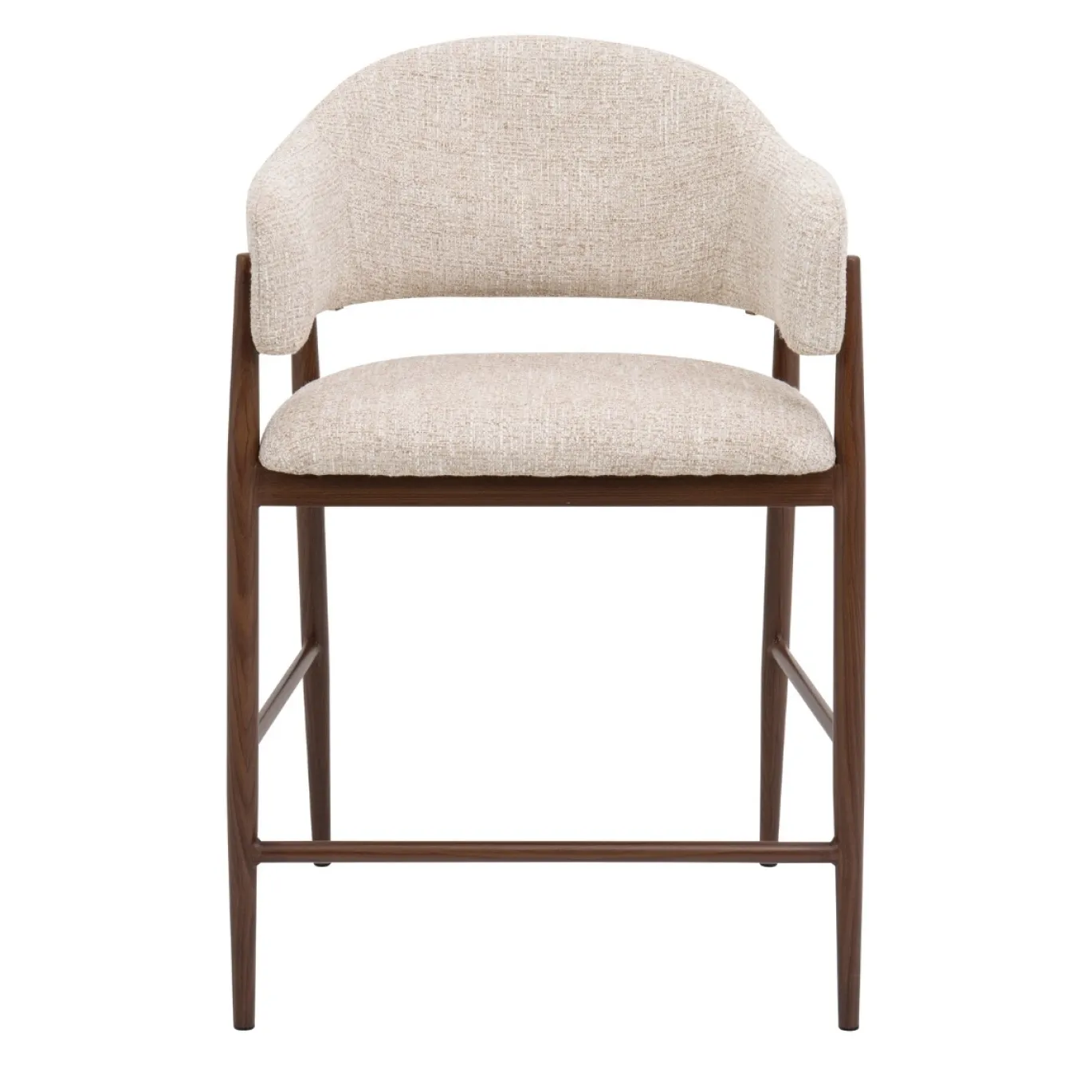 DÉJA Barkruk Dénia Beige/Walnoot