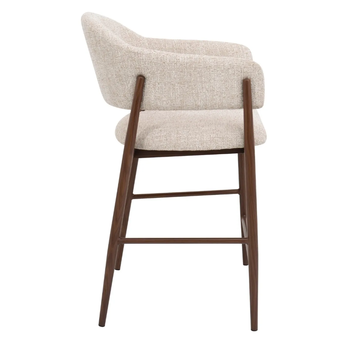 DÉJA Barkruk Dénia Beige/Walnoot