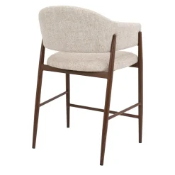 DÉJA Barkruk Dénia Beige/Walnoot
