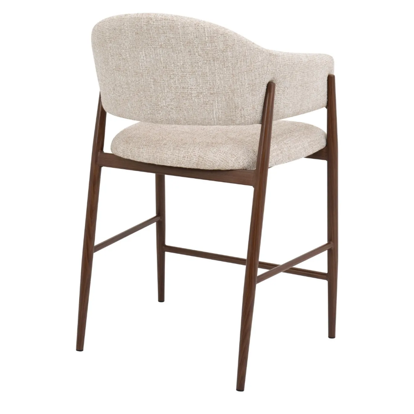DÉJA Barkruk Dénia Beige/Walnoot