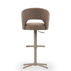 DÉJA Barstoel Ines Cross Draaibaar Donkerbruin/Taupe Isoldo