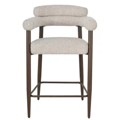 DÉJA Barstoel Lidingö Beige/Walnoot