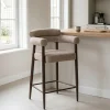 DÉJA Barstoel Lidingö Taupe/Walnoot
