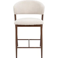 DÉJA Barstoel Skive Beige/Walnoot