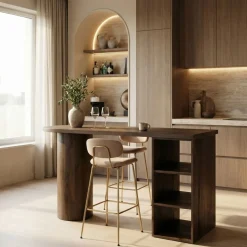 DÉJA Bartafel Marbella Walnoot 140x90cm