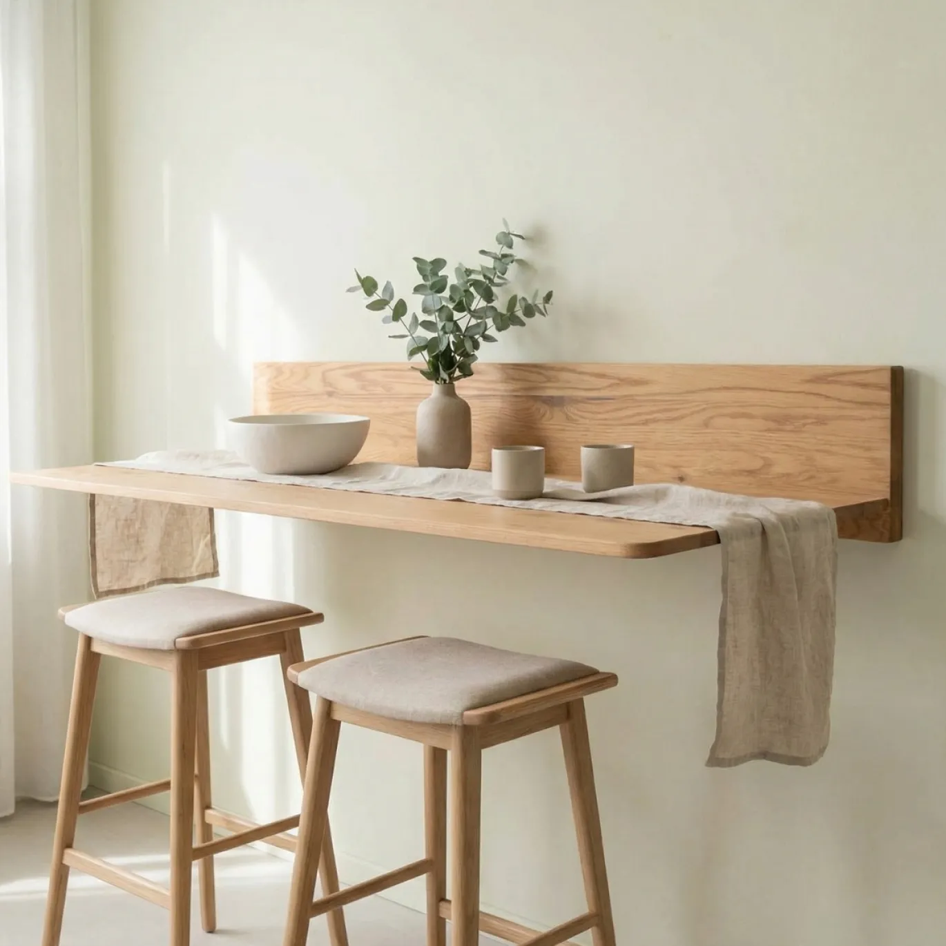 DÉJA Bartafel Zwevend Bailo Naturel Eiken 160cm