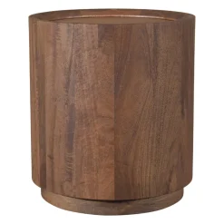 DÉJA Bijzettafel Amber Walnoot Rond 45cm