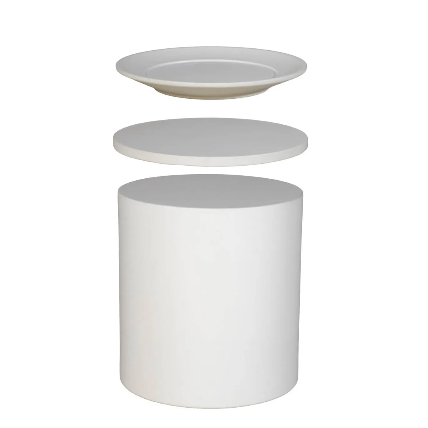 DÉJA Bijzettafel Byske Beige Rond 40cm