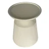 DÉJA Bijzettafel Fjell Glossy Crème Rond 40cm