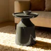 DÉJA Bijzettafel Fjell Glossy Kaki Groen Rond 40cm