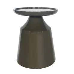 DÉJA Bijzettafel Fjell Glossy Kaki Groen Rond 40cm