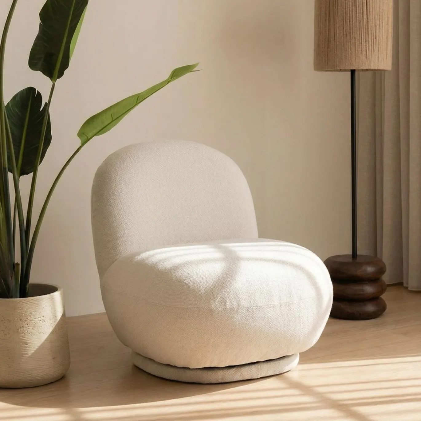 DÉJA Draaifauteuil Boone Off-White