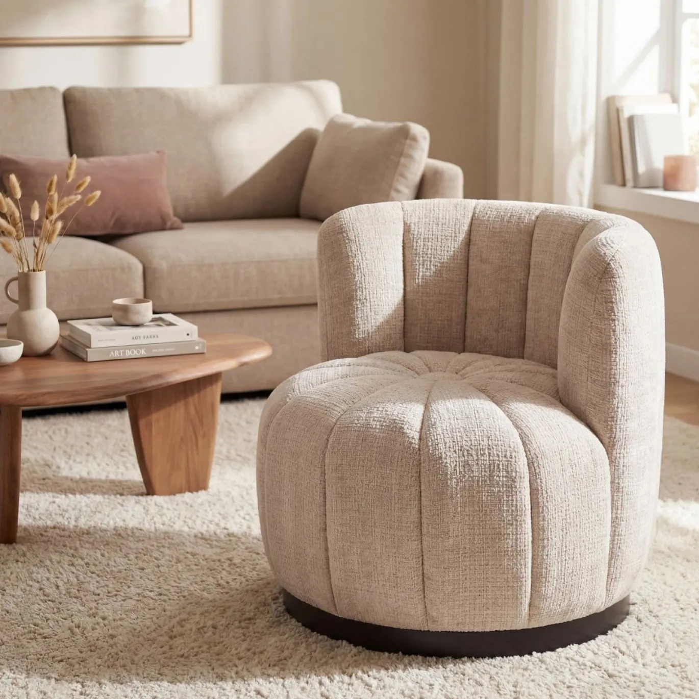DÉJA Draaifauteuil Joyce Beige