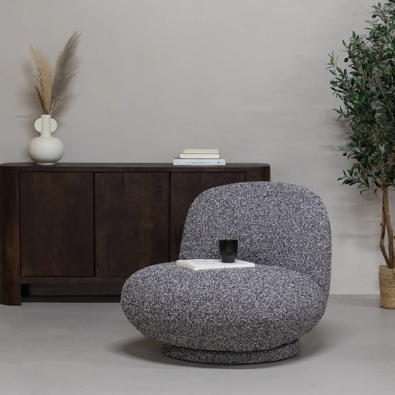 DÉJA Draaifauteuil Léa Taupe