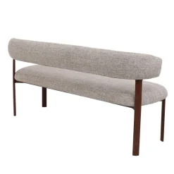 DÉJA Eetkamerbank Alamo Beige/Walnoot 160cm