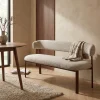 DÉJA Eetkamerbank Alamo Beige/Walnoot 180cm