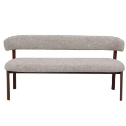 DÉJA Eetkamerbank Alamo Beige/Walnoot 180cm