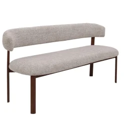 DÉJA Eetkamerbank Alamo Beige/Walnoot 200cm
