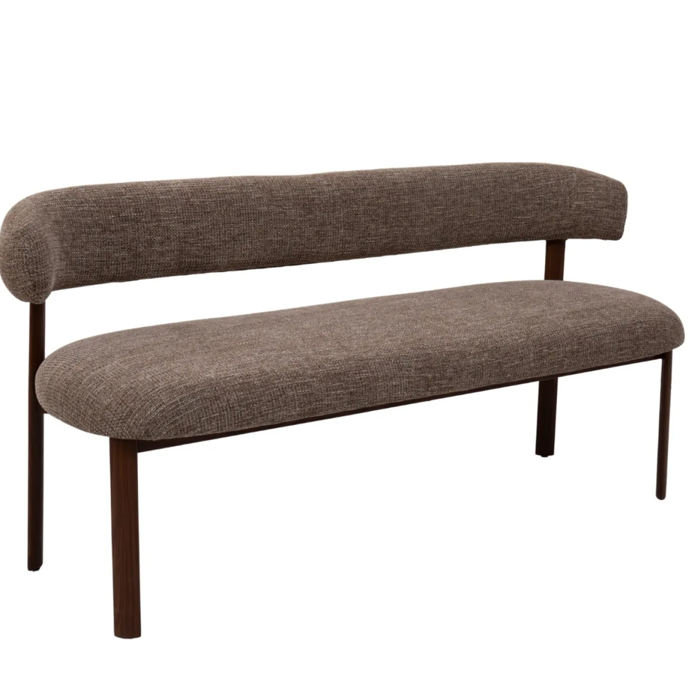 DÉJA Eetkamerbank Alamo Taupe/Walnoot 160cm