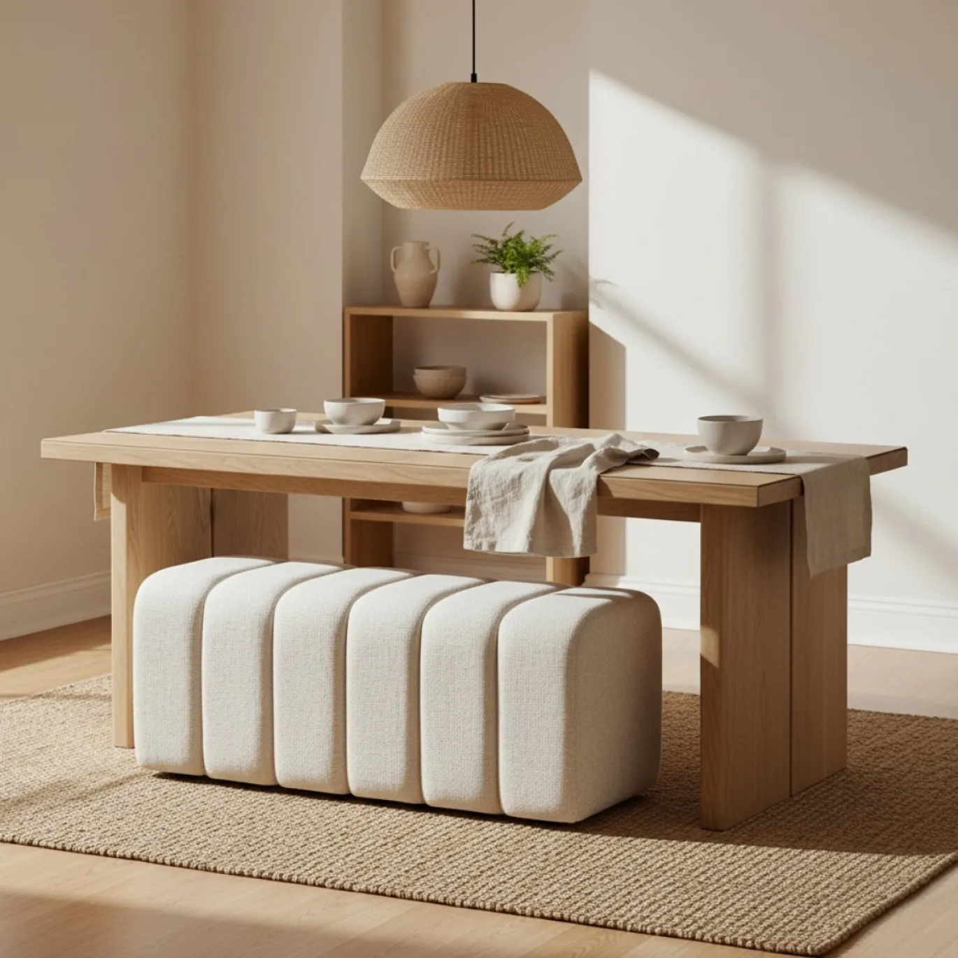 DÉJA Eetkamerbank Bogense Beige 120cm