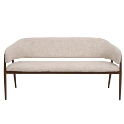 DÉJA Eetkamerbank Dénia Beige/Walnoot 180cm