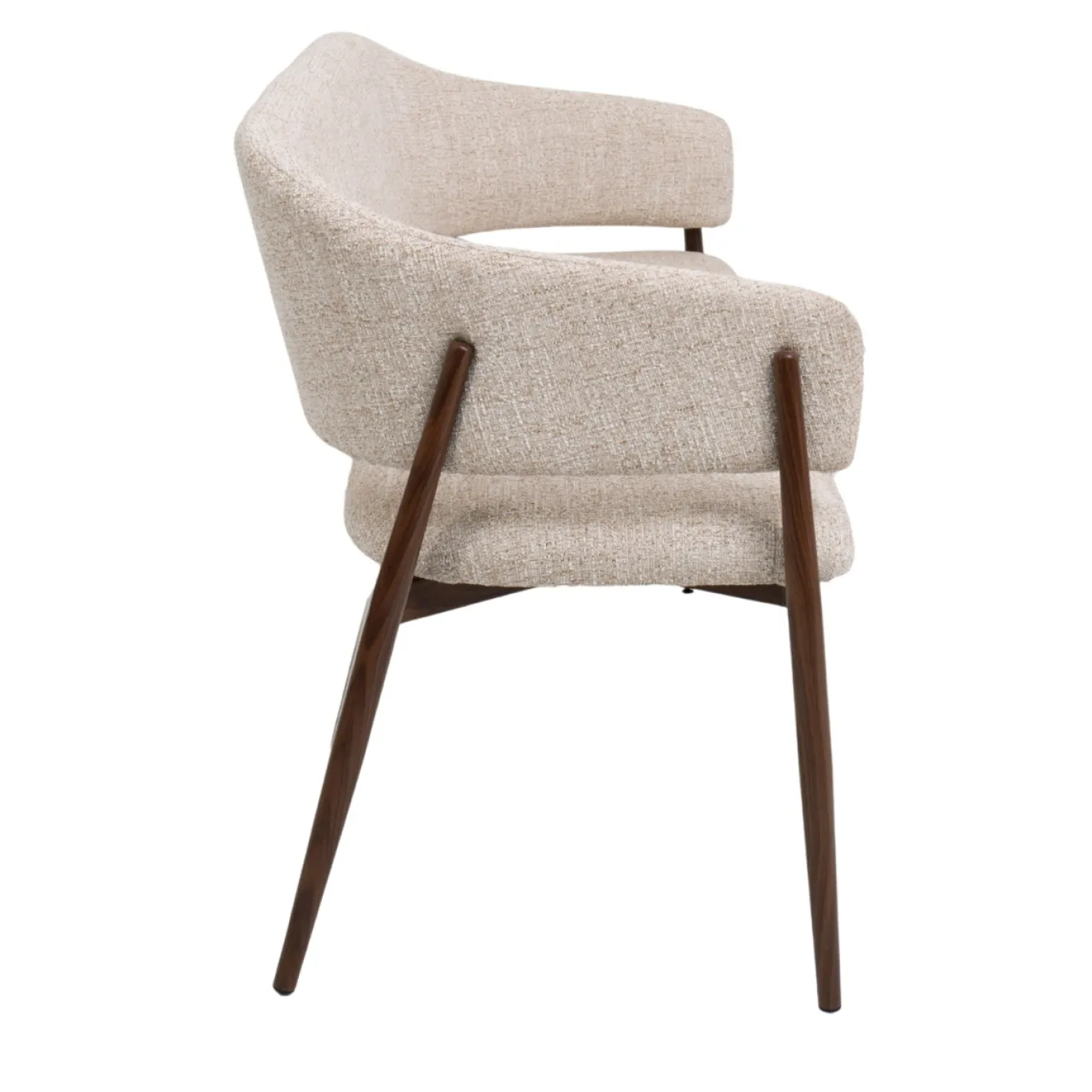 DÉJA Eetkamerbank Dénia Beige/Walnoot 160cm