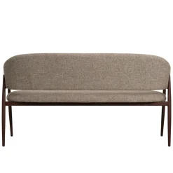 DÉJA Eetkamerbank Dénia Taupe/Walnoot 160cm